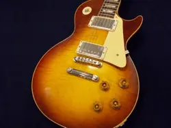 GIBSON 1959 LES PAUL STANDARD REISSUE VOS ICED TEA BURST WITH HARD CASE, USED