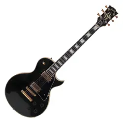 GIBSON LES PAUL CUSTOM EBONY 1980 ELECTRIC GUITAR - USED, W/ HARD CASE