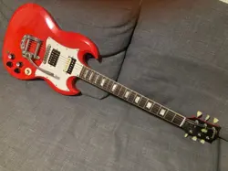 1961 GIBSON LES PAUL SG CARDINAL RED ELECTRIC GUITAR - MANY MODIFICATIONS