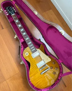 GIBSON CUSTOM SHOP 2015 1959 LES PAUL STANDARD REISSUE GREEN LEMON USED