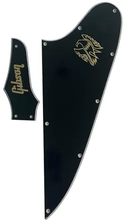 PARTS GUITAR PICKGUARD FOR GIBSON FIREBIRD BLANK & TRUSS ROD COVER GOLD 