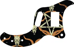 WD CUSTOM PICKGUARD FOR GIBSON MARAUDER #GOC01 OCCULT GOAT SKULL AND PENTAGRA...