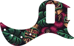 WD CUSTOM PICKGUARD FOR GIBSON EB BASS #GAL01 ALOHA TIKI GRAPHIC