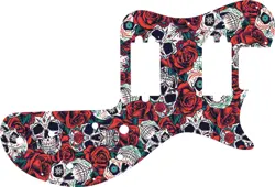WD CUSTOM PICKGUARD FOR GIBSON 1980-1984 SONEX #GS01 DIA DE MUERTOS CALAVERA ...
