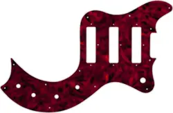 WD CUSTOM PICKGUARD FOR GIBSON S-1 #05T TORTOISE SHELL SOLID (SEMI-TRANSPARENT)