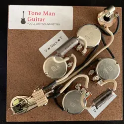 THE 59 UPGRADE PREWIRED HARNESS KIT FOR GIBSON EPIPHONE SG PIO TONE CAPS SWITCH