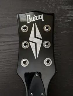 BURNY GUITAR SPLIT DIAMOND HEADSTOCK MOP DECAL SET FOR DIY GUITAR PROJECTS