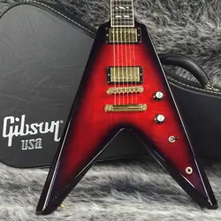 GIBSON 50TH ANNIVERSARY FLYING V BRIMSTONE BURST #GG8DJ
