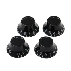 GIBSON PRHK-010 BLACK TOP HAT KNOBS - 4 PACK