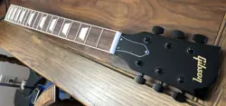 LOADED BLACK ELECTRIC GUITAR NECK - NOT A GIBSON