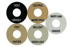 CUSTOM PERSONALIZED TOGGLE SWITCH RING PLATE FOR GIBSON GUITARS
