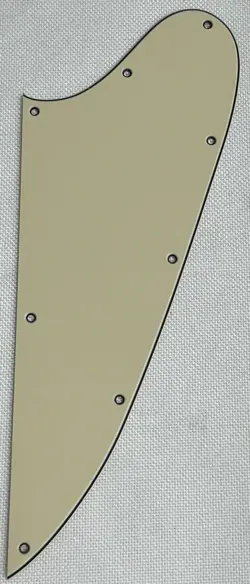 VINTAGE YELLOW 3-PLY FOR GIBSON FIREBIRD BLANK SCRATCH PLATE GUITAR PICKGUARD
