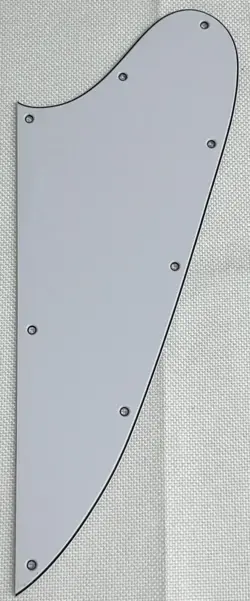 WHITE 3-PLY FOR GIBSON FIREBIRD BLANK STYLE SCRATCH PLATE GUITAR PICKGUARD
