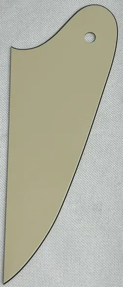 VINTAGE YELLOW 3-PLY FOR GIBSON FIREBIRD BLANK NO SCREW HOLES GUITAR PICKGUARD