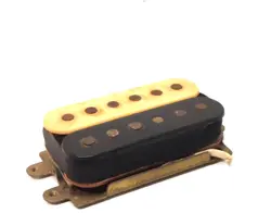 ZEBRA HUMBUCKER PICKUP GOTOH GIBSON EPIPHONE IBANEZ FLAT MOUNT THREE BOLT BRASS