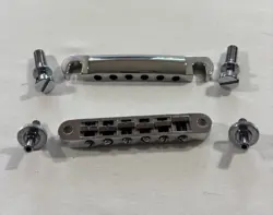 2016 GIBSON LES PAUL STUDIO TUNE-O-MATIC BRIDGE STOPBAR TAILPIECE CHROME W/ HW