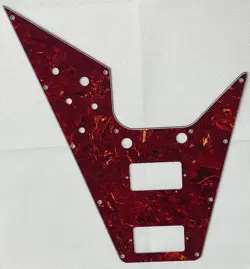 RED TORTOISE 4-PLY FOR FIT GIBSON FLYING V STYLE SCRATCH PLATE GUITAR PICKGUARD