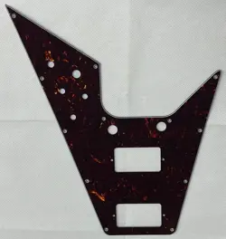 BROWN TORTOISE 4-PLY FOR GIBSON FLYING V STYLE SCRATCH PLATE GUITAR PICKGUARD