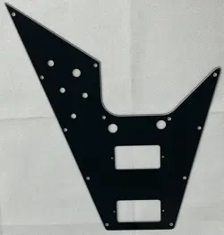 BLACK 3-PLY FOR GIBSON FLYING V STYLE SCRATCH PLATE GUITAR PICKGUARD