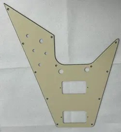VINTAGE YELLOW 3-PLY FOR GIBSON FLYING V STYLE SCRATCH PLATE GUITAR PICKGUARD