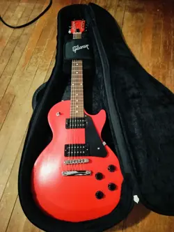 GIBSON LES PAUL MODERN LITE CARDINAL RED SATIN