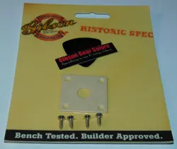 GIBSON LES PAUL JACK PLATE HISTORIC CREME GUITAR PARTS CREAM R9 CUSTOM R0 NOS R8