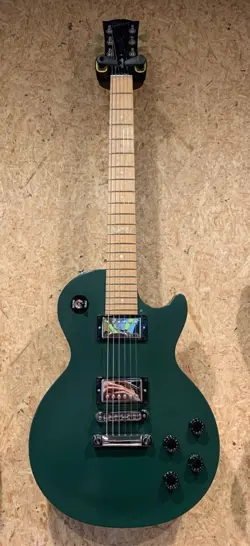 USED 2009 GIBSON LES PAUL STUDIO RAW POWER ALL MAPLE GREEN-ISH W/HSC