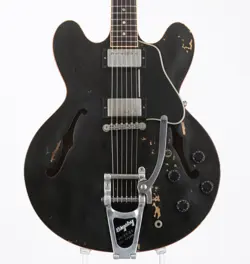 GIBSON ES-335 DOT REISSUE MODIFIED EBONY 2000 USED ELECTRIC GUITAR