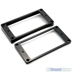 HUMBUCKER PICKUP RING SET NECK & BRIDGE CURVED TAPERED FOR GIBSON LES PAUL BLACK
