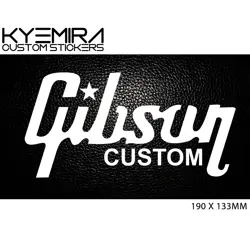 GIBSON CUSTOM 190MM VINYL DECAL/STICKER CHOOSE YOUR COLOUR KCS