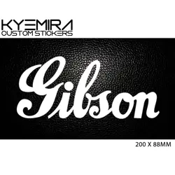 GIBSON CLASSIC 200MM VINYL DECAL/STICKER CHOOSE YOUR COLOUR KCS