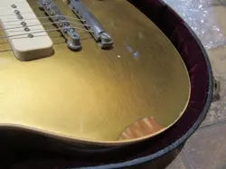GIBSON CUSTOM SHOP HISTORIC COLLECTION 1956 LES PAUL REISSUE GOLD TOP AGED USED