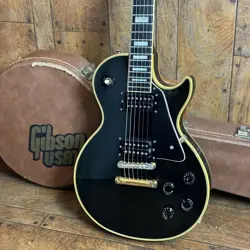 GIBSON LES PAUL CUSTOM EBONY 1989 USED