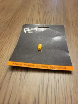GIBSON LES PAUL SWITCH KNOB TIP AMBER TOGGLE CAP GUITAR PARTS CUSTOM NOS
