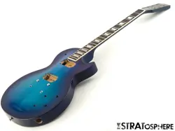 GIBSON USA LES PAUL STUDIO MODEL BODY + NECK PROJECT BLUEBERRY BURST