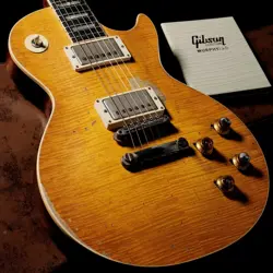 GIBSON CUSTOM SHOP KIRK HAMMETT ``GREENY'' 1959 LES PAUL STANDARD GREENY BURST M
