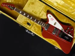 EPIPHONE INSPIRED BY GIBSON CUSTOM 1963 FIREBIRD V MAESTRO VIBROLA EMBER RED