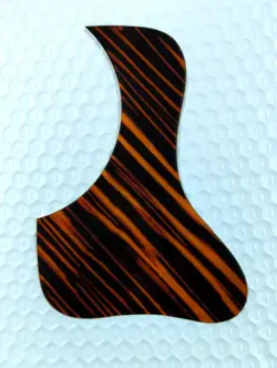 FOR US GIBSON L-00 ACOUSTIC GUITAR PICKGUARD SELF ADHESIVE , YELLOW STRIPE