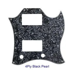 PARTS FOR US GIBSON SG PAF HUMBUCKER GUITAR PICKGUARDS, 4PLY BLACK PEARL
