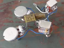 GIBSON LES PAUL 50S WIRING HARNESS BOURNS 500K 27MM COIL SPLIT OUT OF PHASE