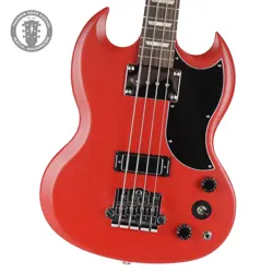 2021 GIBSON SG BASS MOD-SHOP FADED JUICY RED