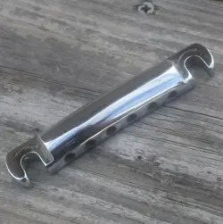 VINTAGE 1960'S GIBSON ALUMINUM LIGHTWEIGHT TAILPIECE CHROME FEATHERWEIGHT 1970