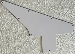 NEW GREAT-FOR FIT GIBSON 76 EXPLORER RE-ISSUE BLANK GUITAR PICKGUARD 3 PLY WHITE