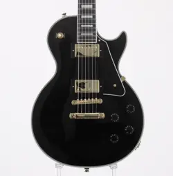 EPIPHONE INSPIRED BY GIBSON LES PAUL CUSTOM EBONY 2024 USED EBONY FB W/SOFT CASE