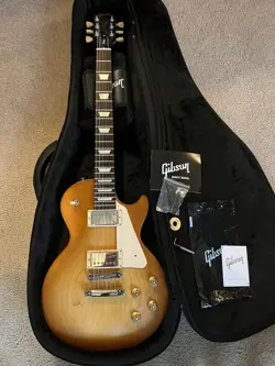 GIBSON LES PAUL TRIBUTE 2020 - SATIN HONEYBURST W/ LEATHER GIBSON GIG BAG