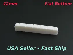 42MM SLOTTED FLAT BONE GUITAR NUT FOR MANY GIBSON LES PAUL EPIPHONE & SIMILAR