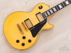 1983 GIBSON LES PAUL CUSTOM VINTAGE GUITAR ALPINE WHITE W/ TIM SHAW PAFS & CASE