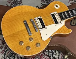 GIBSON LES PAUL CLASSIC PLUS AMBER 1991 USED ELECTRIC GUITAR
