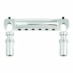 STOP TAILPIECE BY GROVER, CHROME, FOR GIBSON LP, SG, ETC.