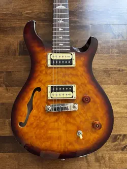 PRS SE CUSTOM 24 SEMI-HOLLOW - TOBACCO SUNBURST WITH GIBSON SOFT LEATHER CASE